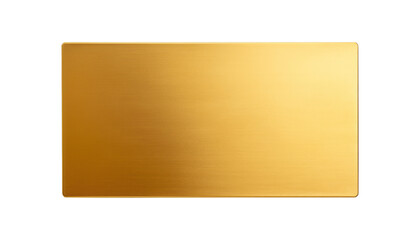 gold metal isolated on transparent background cutout