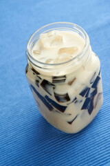 Homemade Soy Milk & Grass Jelly Drink