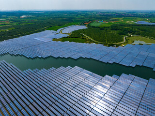 Photovoltaic panels, solar power plants