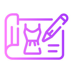 sketch Line Gradient Icon