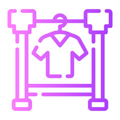 clothes rack Line Gradient Icon