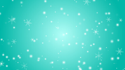Obraz na płótnie Canvas 雪と雪の結晶が降る背景
