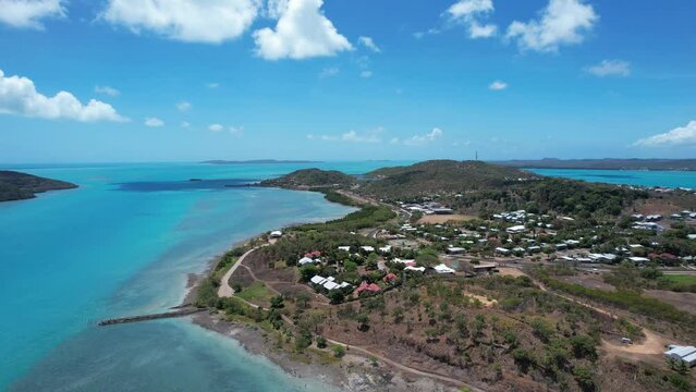 Aerial Footage Of Thursday Island Queensland Australia