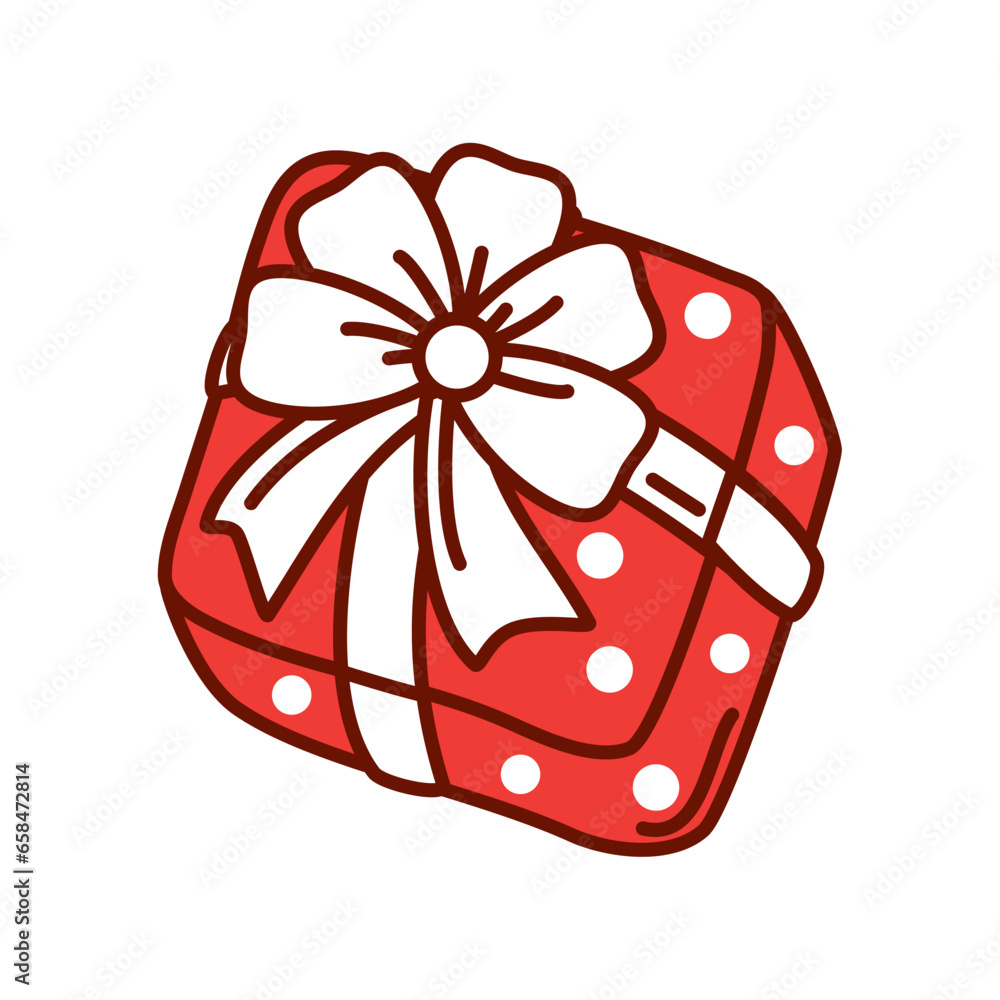 Sticker christmas gift surprise