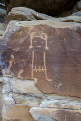 McKee Springs Petroglyphs, created by the Fremont people around 1,000 A.D. in the western United States.