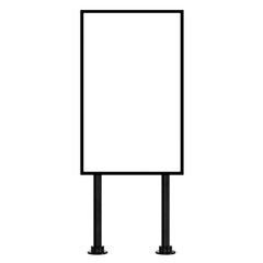 Blank street shop advertisement signs. Mockup of street store template signboard , Metal cafe restaurant bar plastic badge black white, 3D illustration