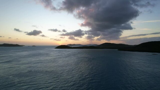 Aerial footage of Thursday Island Queensland Australia