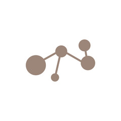 Neuron Logo, Cel Dna Network Vector, And Particle Technology, Simple Illustration Template Design