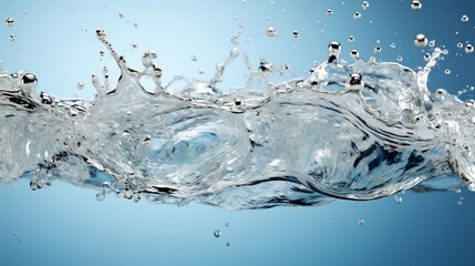 water splash isolated on white