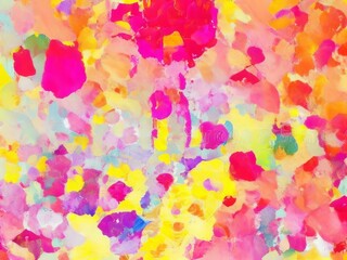 Vibrant Abstract Painting: Colorful Art