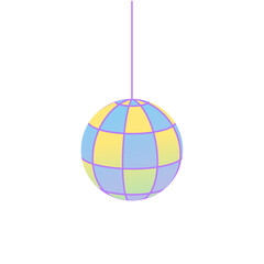 Vector disco ball icon vector illustration design