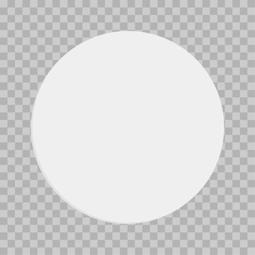 Vector studio room with cicular asbtract shape