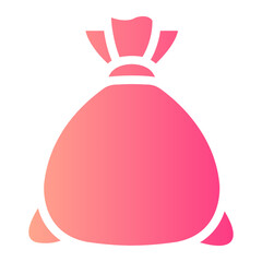 money bag Gradient icon