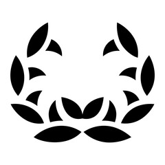 laurel wreath Solid icon