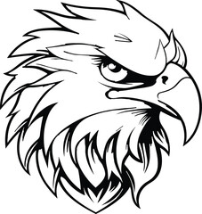 Eagle vector illustrations logo, t-shart design wallpaper  
