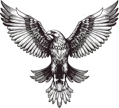 Eagle vector illustrations logo, t-shart design wallpaper  