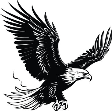 Eagle vector illustrations logo, t-shart design wallpaper  