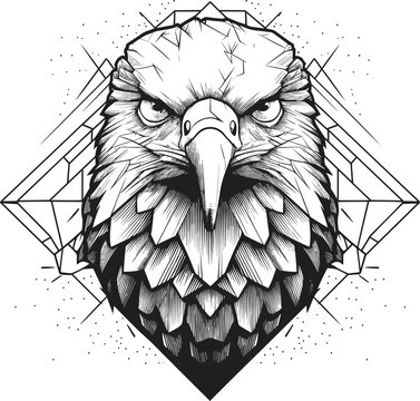 Eagle vector illustrations logo, t-shart design wallpaper  