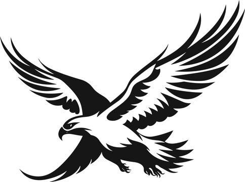 Eagle vector illustrations logo, t-shart design wallpaper  