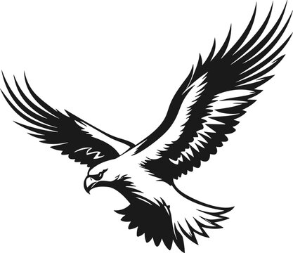 Eagle vector illustrations logo, t-shart design wallpaper  