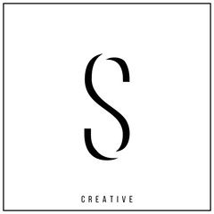 S Creative latter logo design Premium Vector letters Logo 