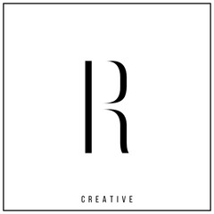 R Creative latter logo design Premium Vector letters Logo 