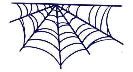 Spider Web hand drawn