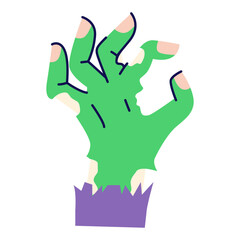 Halloween Zombie Hand gesture