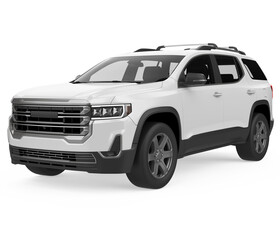 SUV Car Isolated