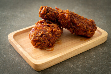 fried chicken with spicy Korean sauce