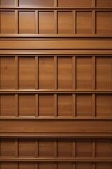 Luxury wood paneling background or texture. highly crafted classic  traditional wood paneling, with a frame pattern, often seen in courtrooms, premium hotels, and law offices, texture