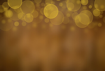 Gold abstract bokeh cycle background