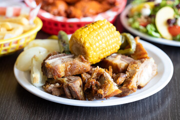 Costilla a la leña