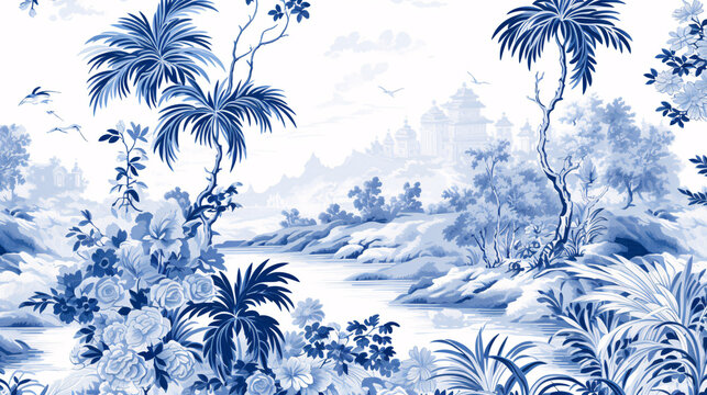 Toile de Jouy pattern