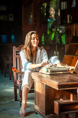Influencer, Freelance girl working