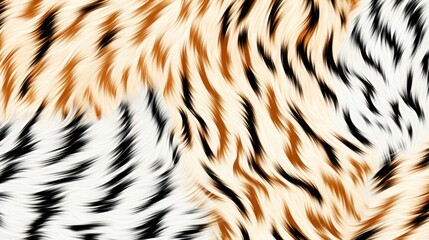 Tiger pattern texture, Tiger vector, Tiger fur texture Luxury Decorative Textile Patterns for famous banners. Designed for use in wallpaper, curtain,carpet,clothing,Batik,illustration.Generative Ai