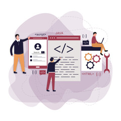 Web devlopment concept