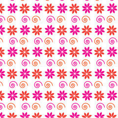 abstract flower vector pattern design background.