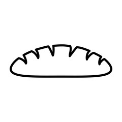 bread icon. Vector design of bread and food sign. loaf of bread.