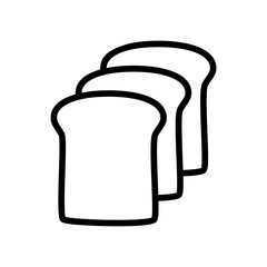 bread icon. Vector design of bread and food sign. loaf of bread.