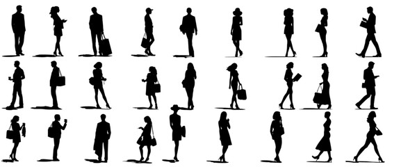 Silhouette Illustrations of Life: A Diverse Collection

