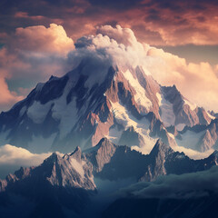 sunrise over the mountains