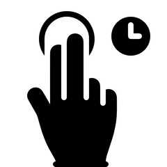 Hand icon symbol vector image. Illustration of the human finger design image