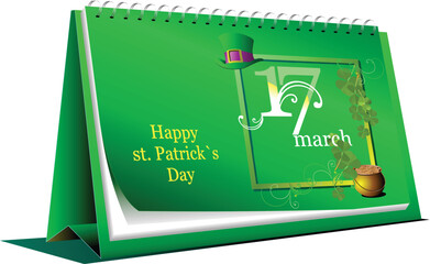 Fototapeta na wymiar 3d Illustration of St. Patrick's Day. Leprechaun. Vector