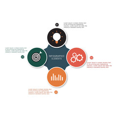 Vector business circle timeline infographic 