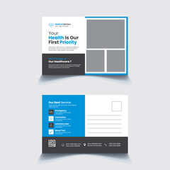 Medical & healthcare Postcard design
