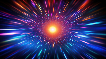 Abstract background with glowing particles. Vector illustration for your design. 