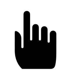 Hand icon symbol vector image. Illustration of the human finger design image