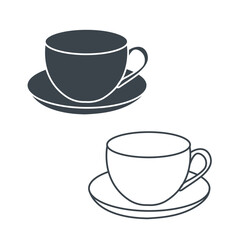 Tea Cup concept icon design stock illustration