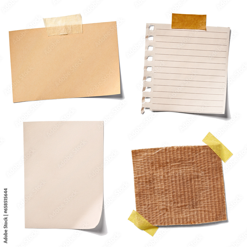 Wall mural paper, paper notes, white ruled paper, texture, paper notes,